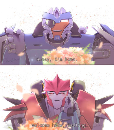 Happy Ending.💐 finally, BD and KO meet again. BD brings home flowers bouquet for his Lover. ❤️"Why bouquet? You are too shy. I'm unexpected." 💙"It's a beautiful things that remind me of you, my love."